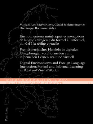 cover image of Environnements numériques et interactions en langue étrangère